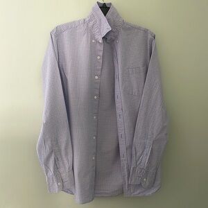 J. Crew Flex Wash Pink and Blue Gingham Shirt